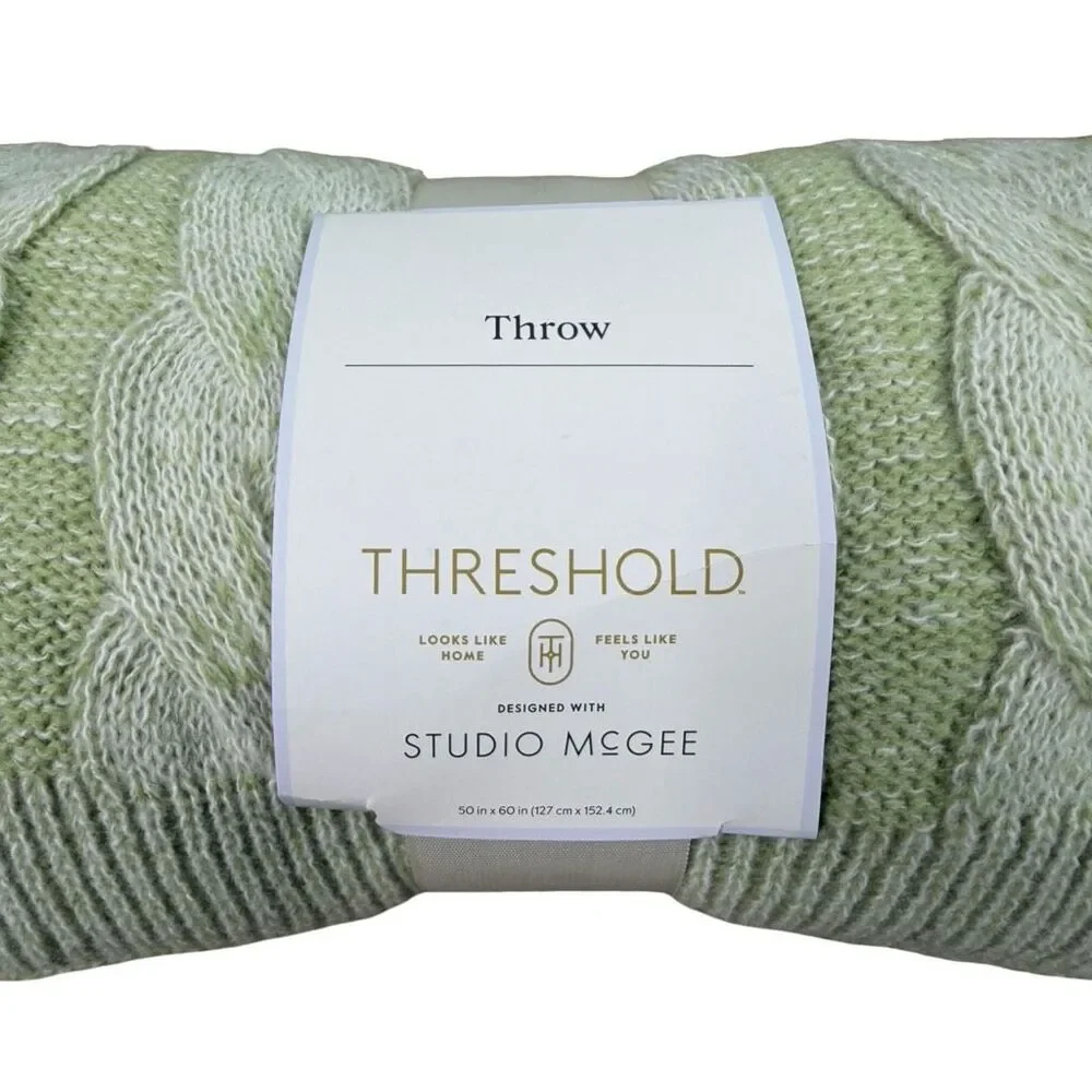 Threshold Designed With Studio McGee Rolled Knit Throw Blanket - 50” x 60”